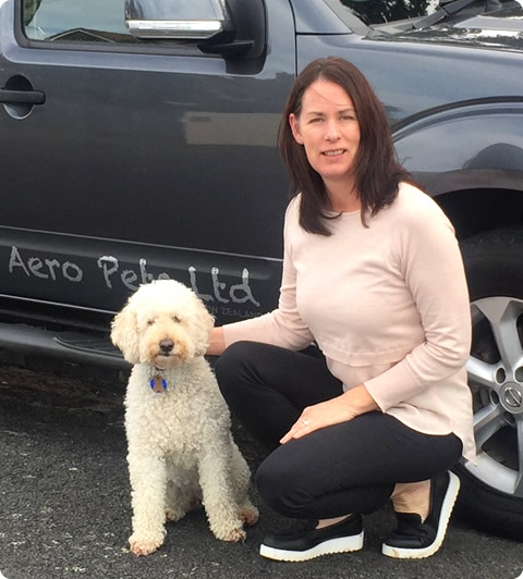 Brenda Lupton, owner of Aero Pets NZ Pet Transport